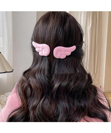 AJTUTUS Girls Hair Clips Lovely Barrettes with Solid Color Shape Hairpin Cloth Hair Clips Cute Hairpins for Child - Buy Online on GoSupps.com