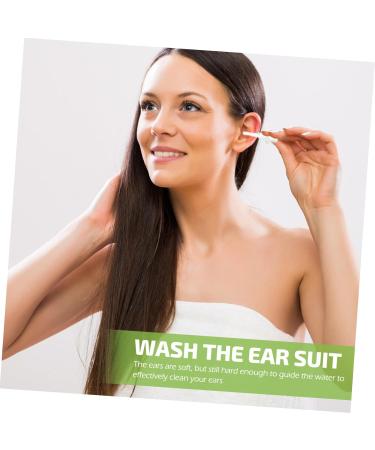 PACKOVE 100Pcs Ear Washer Disposable Tips for Ear Wax Cleaning Molded Design Fits All Ear Strong Connection Prevents Accidental Tube Removal Flexible Soft - Buy Online on GoSupps.com
