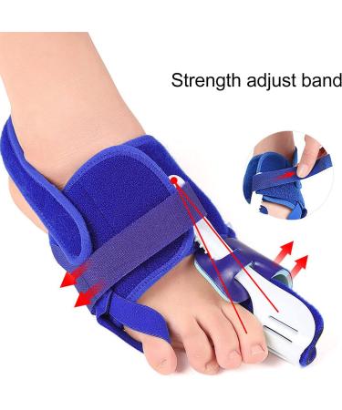 Bunion Toe Separator: Adjustable Strength, Soft Fabric Corrector for Comfortable Everyday Wear - Right Foot - Buy Online on GoSupps.com