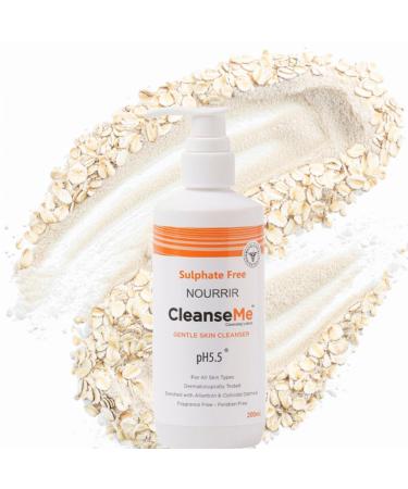 NOURRIR CleanseMe Gentle Skin Cleanser Face wash | 200 ML |All Skin Types | Enriched with Allantoin & Colloidal Oatmeal | Use with or Without Water | Soap Free