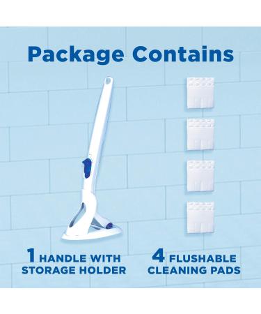 Duck Fresh Brush with Holder Toilet Bowl Cleaner Starter Kit 1 Handle + 4 Refills - Buy Online on GoSupps.com