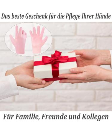 Moisturizing Silicone Spa Gel Gloves for Women | Reusable Hand Care for Dry Cracked Skin (1 Pair - Pink) - Buy Online on GoSupps.com
