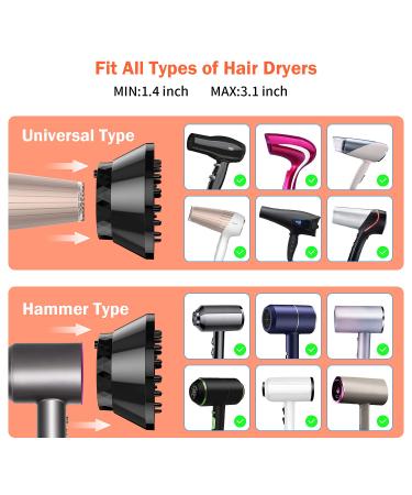 Universal Hair Diffuser for Curly & Natural Hair - Black | Adjustable Attachment for Blow Dryer - Buy Online on GoSupps.com