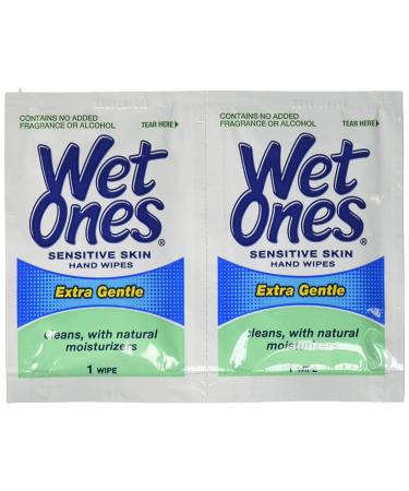 Wet Ones Sensitive Skin Extra Gentle Wipes Singles - 24 Count - Buy Online on GoSupps.com