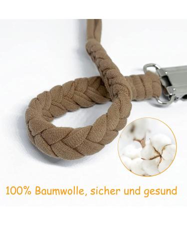 ZKSMNB Pacifier Chains - 4 Pack Boys Cotton Clips & Band for Bibs | Durable Pacifier Holders - Buy Online on GoSupps.com