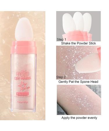 Rosarden Fairy Pink Highlighter Powder Stick for Face & Body - Glitter Makeup Stick for Enhancing Facial Contours - Buy Online on GoSupps.com
