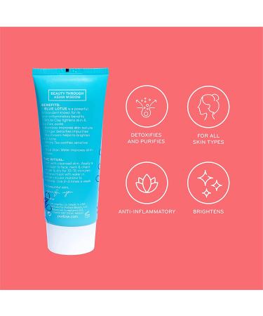 PurLisse Blue Lotus Seed Mud Mask + Exfoliant 2.5 oz - Radiant Skin - Buy Online on GoSupps.com