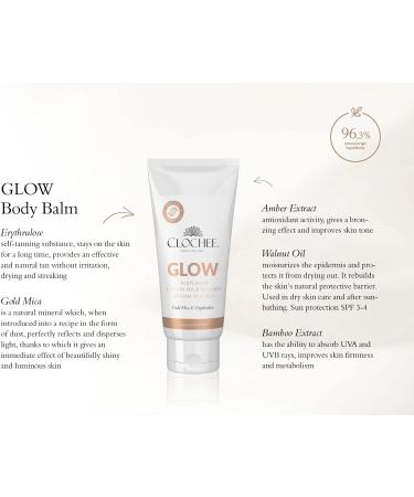 CLOCHEE Simply Organic - GLOW body lotion - ingredients of natural origin - aloe vera gel shea butter and natural oils - UVA absorption - UVB - SPF 3-4 - shea butter -100 ml - Buy Online on GoSupps.com