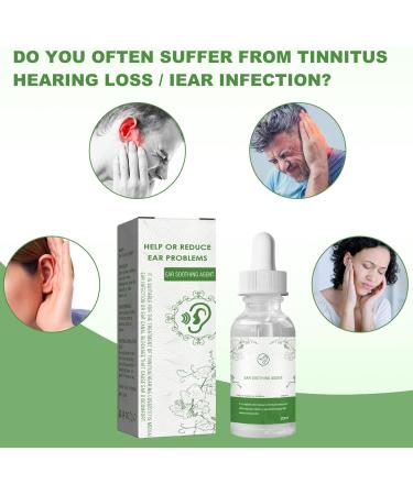 Ear Health Care Drops 20ml - Soothing Agent for Inner Ear Obstruction, Tinnitus & Discomfort with Ear Pick Spoon - White (One Size) - Buy Online on GoSupps.com