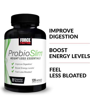 Force Factor ProbioSlim Apple Cider Vinegar Gummies with LactoSpore Probiotics 120 Count & ProbioSlim Weight Loss Essentials Daily Digestive Health Probiotic 120 Capsules - Buy Online on GoSupps.com