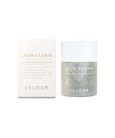 Velour Lash Clean - Oil Free Liquid Makeup Remover for Eyes  False Lashes  and Face - Gentle and Vegan (50 ml) 1.7 Fl Oz (Pack of 1)