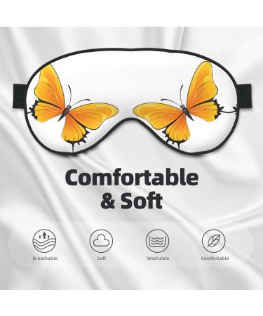 Sleep Mask Eye for Women & Men - Reusable Soft Blackout Eye Masks for Travel Camping & Better Sleep - Perfect Gifts - Pretty Butterflies - Buy Online on GoSupps.com