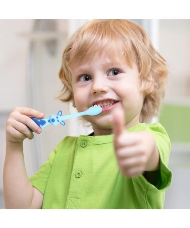 Hushee 48-Piece Toddler Toothbrush Set | Kids Manual Toothbrushes with Suction Cups & Covers | Soft Bristle Animal Toothbrushes for Sensitive Teeth - Buy Online on GoSupps.com