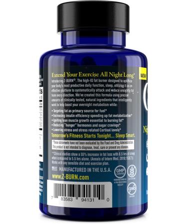 Z-BURN -- 60 Capsules -- Night Time Fat Loss Supplement - "Sleep Great Lose Weight!" - Scientifically designed to attack fat all night long while promoting deeper more productive sleep without morning grogginess. RESULTS GUARANTEED - Buy Online on GoSupps.com