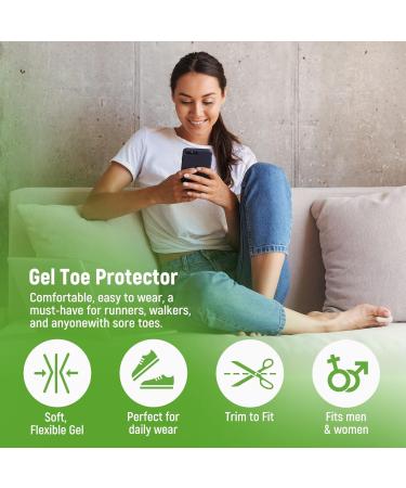 Buy Bukihome Silicone Toe Caps for Big Toe - 10 Pieces for Pain Relief from Hammer Toes Blisters & Calluses - Ideal for Runners - Small White - Buy Online on GoSupps.com