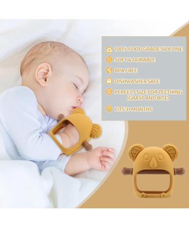 Buy Koala Baby Teether Ring | Silicone Pacifier & Bite Ring Set for 3-Month-Olds | Blue Baby Toys | International Shipping - Buy Online on GoSupps.com