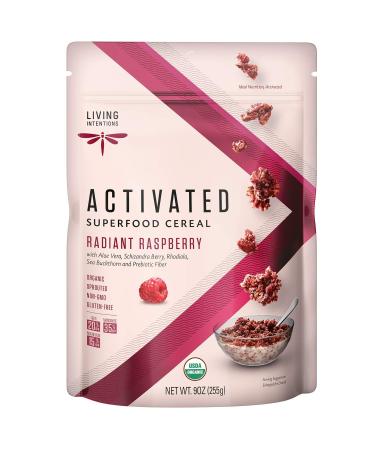 Living Intentions Organic Superfood Cereal - Radiant Raspberry – NonGMO – Gluten Free – Vegan – Paleo – Kosher – 9 Oz