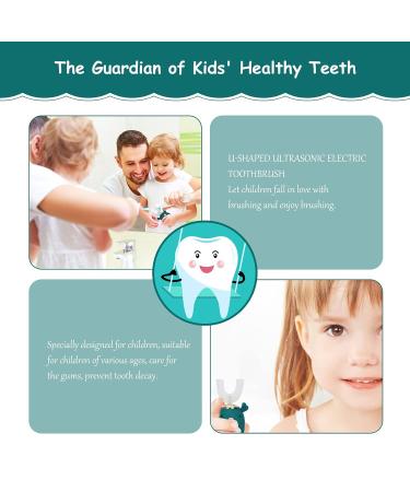 U-Shaped Electric Toothbrush for Kids | 360 Sonic Children's Toothbrush with Timer | Fun Cartoon Design for Toddlers - Buy Online on GoSupps.com