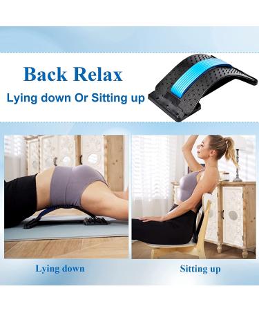Adjustable Back Stretcher & Lumbar Support - 4 Levels for Pain Relief | Back Cracker Device for Scoliosis & Sciatica - Buy Online on GoSupps.com