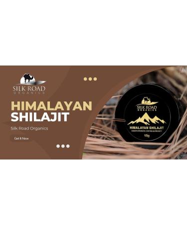 SILK ROAD ORGANICS Pure Himalayan Shilajit Resin - 30gm with Fulvic Acid and 84+ Trace Minerals | Metabolism Support, Immune System Boost, Energy & Focus | Includes Measuring Spoon - Buy Online on GoSupps.com