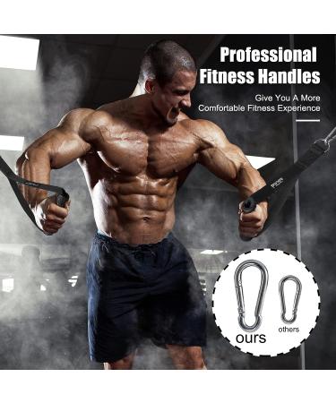 Pixel Panda Gym Accessories  Upgraded Cable Handle Gym Equipment  D Handle Cable Attachment Up to 600lb  Comfortable Sturdy Cable Attachments for Gym 2pcs-handle - Buy Online on GoSupps.com