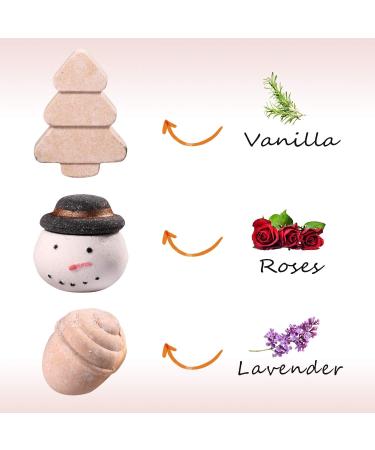 BODY & EARTH Christmas Bath Bombs Gift Set - Handmade Spa Kit for Women | Xmas Gift for Her - Buy Online on GoSupps.com