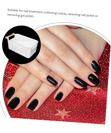FOMIYES Manicure Supply Nail Art Bowls Finger Soaking Bowl Nail Art Soak Bowl Nail Art Accessory Nail Bowls Manicure Bowl Nail Soak Bowl Finger Soak Bowl Product Household Wood 28x15.5cm Transparent - Buy Online on GoSupps.com