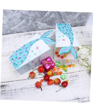HOMSFOU 72 Pcs Disposable Food Containers Container Disposable Containers Christmas Decor Popcorn Container Mini Cake Toppers Gift Bags Party Popcorn Boxes Child Mermaid Candy - Buy Online on GoSupps.com