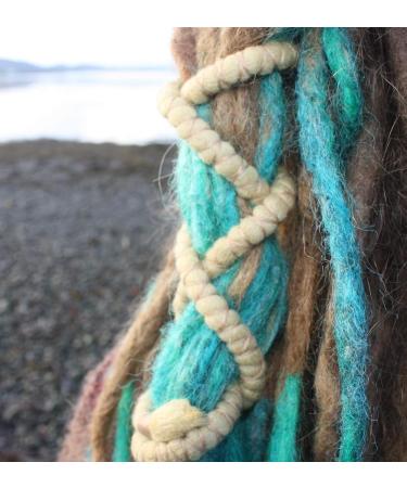 DreadLab - Bendable Spiral Dread Ties (40cm Blonde with Blonde Thread) 40cm #5 Blonde with Blonde Thread - Buy Online on GoSupps.com