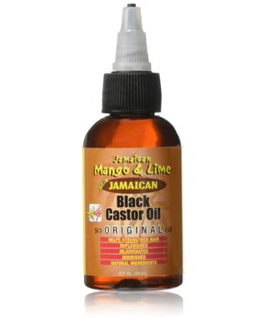 Jamaican Mango & Lime Black Castor Oil, Original, 2 Fl Oz Original 2 Fl Oz (Pack of 1)