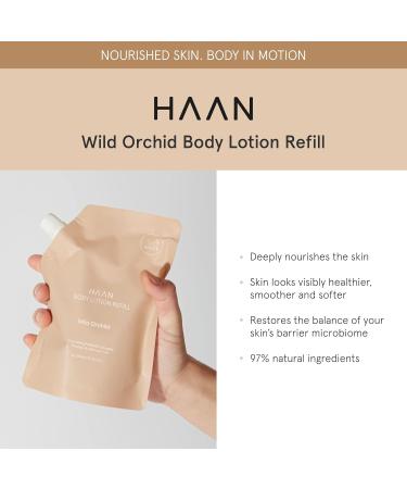 HAAN Moisturizing Body Lotion Refill (Wild Orchid) | Hydrating Paraben & Silicon Free | For Men & Women | Smoother Healthier Skin | 8.5 Fl. Oz - Buy Online on GoSupps.com