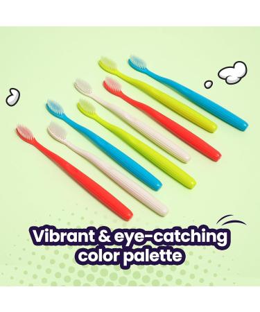 SANGSI Embossed Bristle Toothbrushes for Sensitive Teeth - Soft Pack of 4 | Perfect Travel Essentials for Adults - Buy Online on GoSupps.com