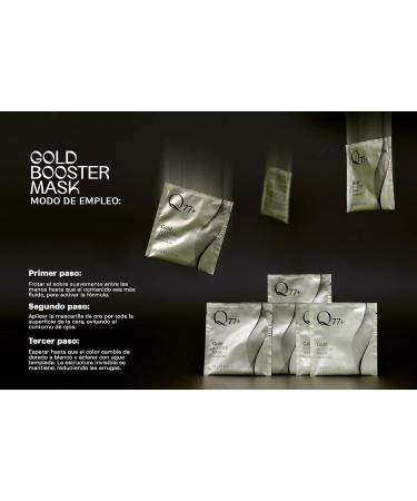 Unikas Consulting SL Facial Mask Gold Booster Mask Immediate Lifting Effect Made with Gold Particles Vitamins and Essential Oils Works and Reduces Wrinkles Size 10 Sachets GOLD BOOSTER MASK 10 packs - Buy Online on GoSupps.com