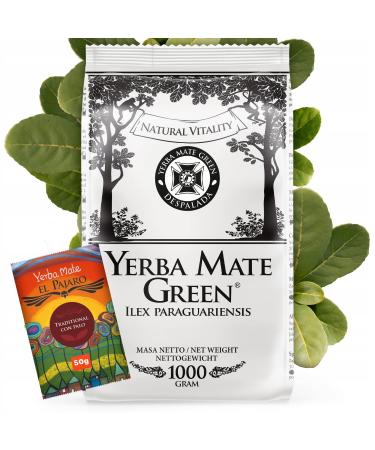 Yerba Mate Green Brazil Despalada 1kg Air-dried mate tea from mate blades natural paraguayan mate 50g natural mate tea aroma yerba mate tea without additives Mate tea leaf mate green