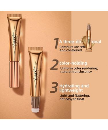 Mrettick 3 Color Liquid Contour Stick Bronzer | Face Highlighter & Contour Wand | Lightweight & Natural Makeup Brushes - Buy Online on GoSupps.com