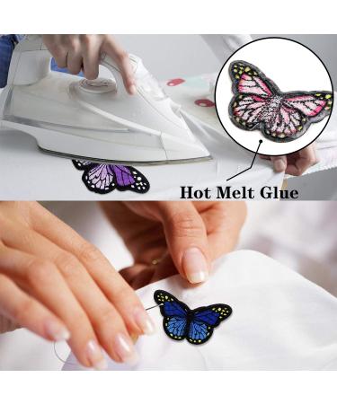 60pcs Butterfly Iron on Patches - 2 Sizes Embroidered Sew Applique Repair Patch Kit - Buy Online on GoSupps.com
