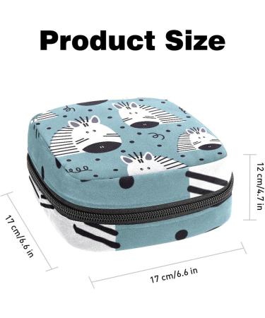 Shop Women's Zebra Pattern Storage Pockets Stillpad Holder - Portable Period Kit Bag for Girls - Buy Online on GoSupps.com