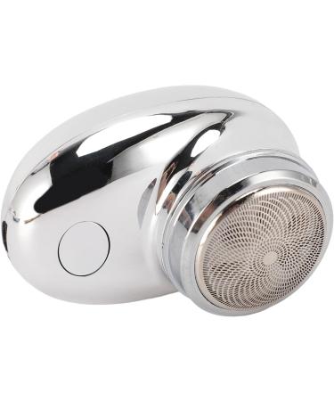 Portable Electric Beard Clipper - USB Rechargeable Stainless Steel Trimmer for Travel - Powerful & Stylish Electroplate Silver - Buy Online on GoSupps.com