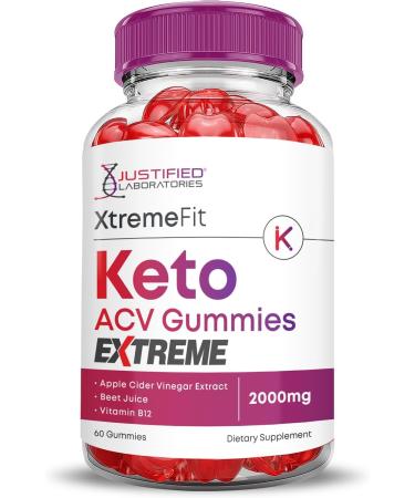 (5 Pack) Xtreme Fit Keto ACV Gummies Extreme 2000MG XtremeFit Keto Gummies Apple Cider Vinegar Formulated with Pomegranate Beet Juice Powder B12 Vegan Non GMO 300 Gummys 60 Count (Pack of 5) - Buy Online on GoSupps.com