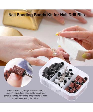 Nail SandingBands Professional Drill Bits Set 210/ SandingBands for Acrylic Gel Nails Dip Powder Nails and Manicure Pedicure B: Boxed sand ring HZSQ-02 - Buy Online on GoSupps.com