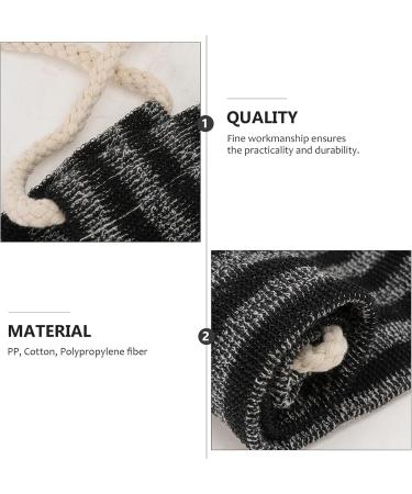 Fomiyes Bathing Sponge & Back Shower Brush - Exfoliating Body Brush for Men & Women - Low Wing Black - Buy Online on GoSupps.com