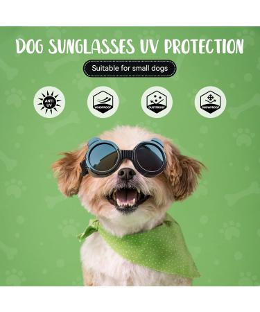 Stylish Panda UV Glasses for Small Dogs - Eye Protection & Windproof Cat Glasses - Buy Online on GoSupps.com