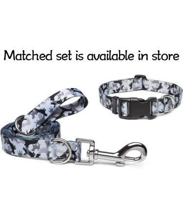 Suredoo Adjustable Dog Collar - Soft Nylon for Small & Medium Dogs | Camo Gray (S 25-40 cm) - Buy Online on GoSupps.com
