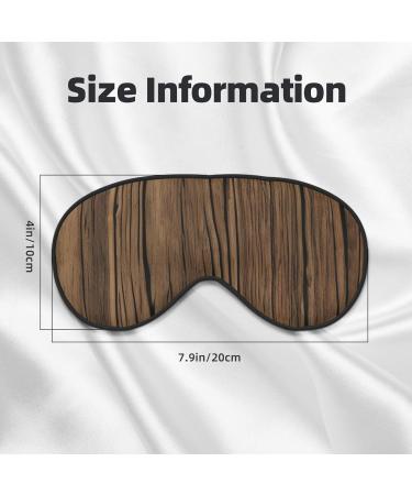 FoRes Wood Grain Print Adult Unisex Sleep Eye Mask - Light Blocking Adjustable & Smooth for Deep Rest - Perfect Sleep Accessory - Buy Online on GoSupps.com