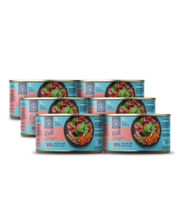 Pets Deli wet food for dogs with veal quinoa carrot spinach and sage without sugar and gluten 6 x 200g Veal 200 g (pack of 6)