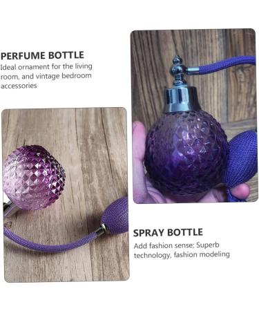FRCOLOR air bag perfume bottle perfume pumper spray bottle mister Vintage Crystal Perfume spray perfume vials scented lotion scent bottle small travel aromatic purple Glass storage bottle - Buy Online on GoSupps.com