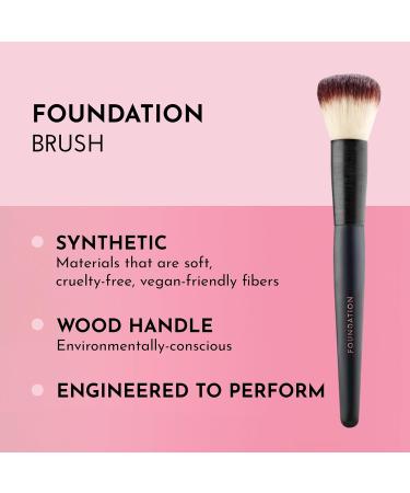 Shop LAWLESS Foundation Brush - Premium Hand-Crafted Vegan Makeup Brush | Soft Cruelty-Free Bristles - International Shipping Available - Buy Online on GoSupps.com