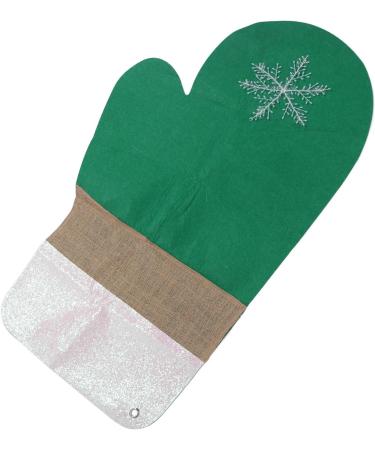 Door Hanging Glove Exquisite Details Cloth Christmas Doorway Sign Gloves Safe for Wall for Fireplaces (Green) - Buy Online on GoSupps.com