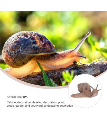 FRCOLOR 2 Pack Snail Micro Landscape Statues - Outdoor Figurines & Lawn Ornaments for Garden Decor - Buy Online on GoSupps.com