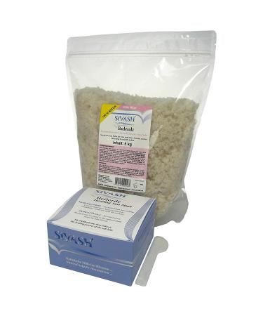 SIVASH Natural kit for rheumatism treatment: SIVASH ready-to-use remedy 1 kg + spatula + natural bath salt 5 kg for chronic bone and joint pain back pain herniated disc sciatica...